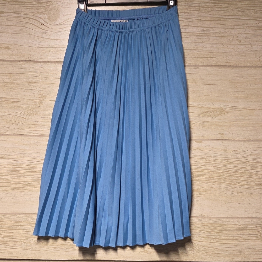 Anthony Richards Sky Blue A-Line Skirt